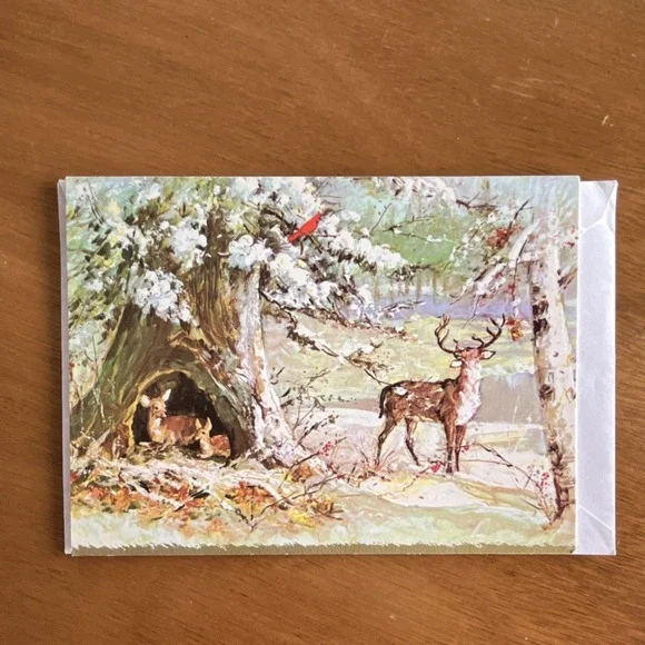 Vintage Holiday Greeting Cards Lot Famous Artists Studios Missouri Embossed - Picture 7 of 14